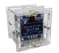 Cpolebev ESP8266 Kit Elettronico DIY Mini Orologio Display OLED Collegamento con Progetto di Saldatura DIY Shell