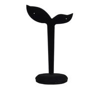 Cpolebev Espositore per Orecchini nel Velluto Puntelli per Orecchini Portaoggetti per Rack 12 Cm X 7 Cm (Nero)