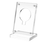 Cpolebev Espositore per Plettri per Chitarra In Acrilico Trasparente Porta Plettri per Chitarra Porta Monete da Collezione Cavalletto per Esposizione per Plettri per Chitarra