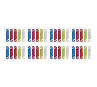 Cpolebev Etichette per Cavi da 40 Pezzi Etichette per Cavi di Marcatura Etichette per la Gestione Dei Cavi Multicolore Marcatura di Identificazione Dei Cavi con Clip