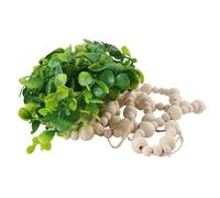 Cpolebev Eucalyptus Boho Decorazione della Parete Grande Boho Camera da Letto Appeso Un Parete Perline di Legno Ghirlanda di Eucalipto Artificiale Verde Naturale