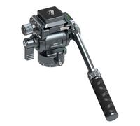 Cpolebev F38 Video Fluido A Sgancio Rapido Pan-Tilt 360°Gimbal Panoramico Pan-Tilt Tilt 145° con Maniglia Staccabile per Riprese su Treppiede