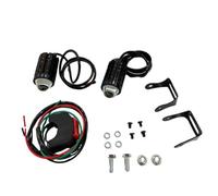 Cpolebev Faretto con Lente Ad Alta Potenza per Moto Faretti Esterni A LED Bicolore 6000K da 8-80 V con Interruttore Parti di Ricambio Accessori A