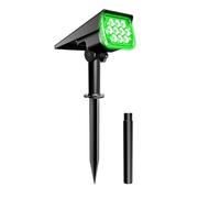 Cpolebev Faretto Solare Luce Solare da Giardino Energia Solare Luce Verde Esterna IP65 per la Decorazione del Giardino