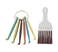 Cpolebev FCR6 Set di Pettini Ad Alette Ad, Pettine Ad Alette del Condizionatore d'Aria Raddrizza Le Bobine del Condensatore 'Evaporatore, Raddrizzatore Un Pettine Ad Alette AC