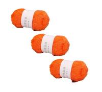 Cpolebev Filato di Vetro DIY Bambola Tessuta A Mano Filato Dorato Filato Luminoso Intrecciato Arancione