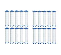 Cpolebev Filtro Doccia di Ricambio da 20 Pezzi per Acqua - Filtro Acqua Doccia Ad Alto Rendimento per Rimuovere Gli Accessori di Ricambio di e Fluoruro