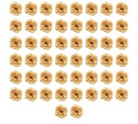 Cpolebev Fiori Artificiali Capolini in Seta Rosa, 50 Pezzi per, Vestiti, Decorazione per Album, Decorazioni per Matrimoni ()