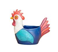 Cpolebev Fioriera per Pollo, Gallo, Vaso da Fiori, in Resina, Fioriera, Gallina, Ornamento per Giardini Interni Ed Esterni, Vaso da Fiori L