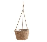 Cpolebev Fioriera Sospesa da Giardino Macrame Cesto Portaoggetti per Piante Corda di Intrecciata Portavaso per Fiori per Interni Ed Esterni Colore Primario M
