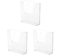 Cpolebev Fissato al Muro File Organizer Portadocumenti un Parete Trasparente Cartella Portadocumenti A5 per Home Office