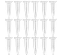 Cpolebev Flaconcini per Centrifuga nel Plastica Trasparente Radiata da 1,5 Ml da 1000 Pezzi con Tappo un Scatto Piatto