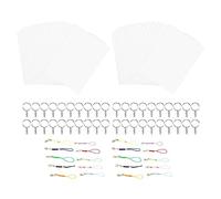 Cpolebev Fogli di Plastica Termoretraibile Kit di Carta Termoretraibile con Pellicola Trasparente Termoretraibile Sostituzione di Carta Dinks
