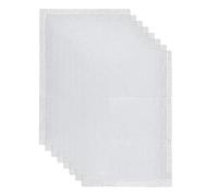 Cpolebev Fogli di Tela A Rete per Ricamo, Rete per Occhi Fursuit, Tela A Rete Bianca per DIY, Progetti A Maglia All'Uncinetto