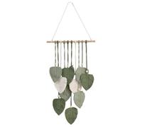 Cpolebev Foglia macramè Appeso a Parete Boho Room Home Decor Tessuto Estetico Arazzo da Parete Home Room Decorazione di Nozze Verde