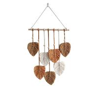 Cpolebev Foglia macramè Appeso a Parete Boho Room Home Decor Tessuto Estetico Arazzo da Parete Home Room Decorazione di Nozze Cachi