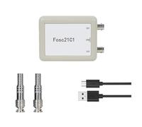 Cpolebev Fosc21C1 Oscilloscopio per PC USB A 2 Canali Frequenza di Campionamento da 1 Mhz Sviluppo MCU per Oscilloscopio Portatile