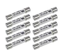 Cpolebev Fusibile In Ceramica Bianca Pratico Portatile Multifunzionale 1000V 500MA 10 Pezzi 6,3X32mm per Multimetro