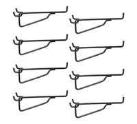 Cpolebev Ganci per Mensole con con Picchetti, Set Ganci nel Metallo 8 Pezzi da 6 Pollici, Organizer con con Picchetti per Garage,Banchi,Stanze, Ufficio