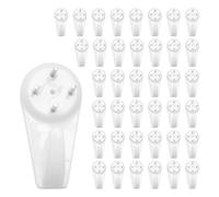 Cpolebev Ganci per Muro in Stucco/Cemento Chiodo Nessun Danno Gancio per Appendere Chiodo Perforazione Richiesta Set di 40