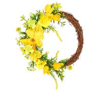 Cpolebev Ghirlanda di Fiori Gialli per Porta Ramo Morto Ghirlanda di Fiori Gialli Decorazione Primaverile per Porta D'Ingresso Porta Stagionale per Molte Stanze