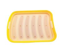 Cpolebev Giallo-6 In 1 Macchina per Salsicce Stampo Fai-Da-Te per Hot Dog Stampo In Silicone per Prosciutto Fatto A Mano Macchina per Alimenti Gadget da Cucina Durevole Facile da Usare
