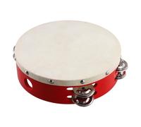 Cpolebev Giocattolo Musicale A Percussione con Tamburello Tenuto In Mano da 8 Pollici, Campanello per In Metallo, per Giochi per Bambini KTV