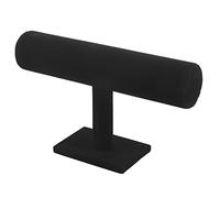 Cpolebev Gioielli di Esposizione del Supporto della cremagliera del T-Bar della vigilanza del Braccialetto della Catena del Braccialetto del Basamento Nero