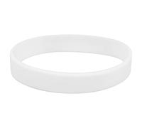 Cpolebev Gomma di Silicone di Moda Elasticita' Wristband della Fascia di Polso Bracciale Braccialetto Bianca