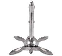 Cpolebev Gommone Acciaio Inossidabile 316 Ancoraggio nel Metallo per Barca Kayak Gommone Zattera Barca da Pesca Kayak 0.7Kg