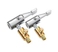 Cpolebev Gonfiatore Pneumatici con Bloccaggio Ad Aria 2 Pezzi,Mandrino Pneumatico con Bloccaggio Metallo con Valvola Rilascio 'Aria, Filettatura Standard Della Valvola Pneumatico 8 Mm