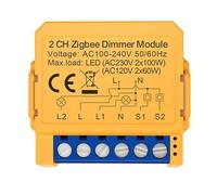 Cpolebev Graffiti Intelligent ZigBee Dimmer On/Off Dark Box A 2 Vie Smart Switch APP Modulo Multifunzione con Regolazione Remota Durevole