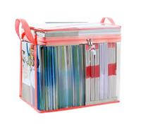 Cpolebev Grande Borsa da Viaggio Trasparente Borsa da Viaggio Trasparente Impermeabile con Maniglia, Borsa con Cerniera per Organizzazione D