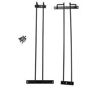 Cpolebev Grande Portabicchieri per Bicchieri da Vino L' Cucina Bar Deposito Nero 17 Pollici Set di 2