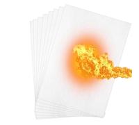 Cpolebev Guarnizione per Alte Temperature Carta Guarnizione per Forno In Fibra Ceramica Materiale Isolante per Camino Foglio 8 Pezzi