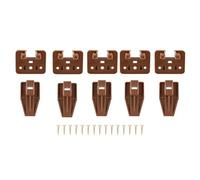 Cpolebev Guide per Binari Guida e Pattini per Cassetti, 5 Set di Guide per Cassetti In Plastica con Montaggio Centrale per Cassettiere, Adatte Ai Cassetti Dei Mobili, Facili da Usare