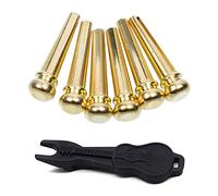 Cpolebev Guitar Perno di Perline 6PZ 6Pin di Rame del Perno dei Perni con Le Parti di Ricambio Elettriche della Chitarra Acustica
