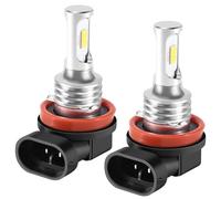 Cpolebev H11 H8 H16 80W 4000LM 3000K Kit Lampadine Fendinebbia Un LED Giallo Tech