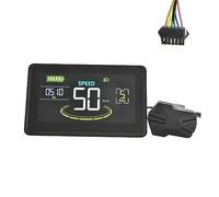Cpolebev H6C Display LCD per Bici Elettrica Misuratore 24V-60V e Schermo A Colori per Pannello LCD per Scooter con USB UART per Accessori per Bici Elettriche (SM 6PIN)