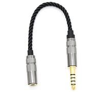 Cpolebev HIFI 4.4MM Adattatore per Cuffie Bilanciato Audio Accessorio 4.4 XLR 4 Pin Angolo -Femmina