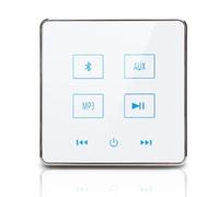 Cpolebev Home Theater Amplificatore da Parete Bluetooth Touch Screen Pannello Musicale Audio di Sottofondo Domestico per Scheda TF USB () 1 Set