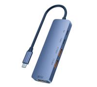 Cpolebev Hub USB C 10 Gbps USB C Splitter PD 140 W Ricarica Hub USB 3.2 Tipo C Docking Station per Laptop PC Telefono Tablet