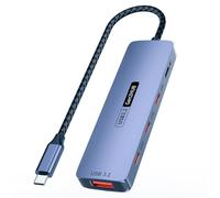 Cpolebev Hub USB C USB Type-C 3.2 HUB 10 Gbps Ad Alta velocità PD100W Ricarica Adattatore USB Type-C 3.2 Splitter per Laptop, Telefono, PC