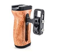 Cpolebev Impugnatura Multifunzione per Foto Expand Cage Impugnatura in Legno Fredda per Microfono Luce Video