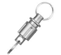 Cpolebev In Lega di Titanio con Fibbia Universale per Auto Mini Pendente con Fibbia Rotante, Facile da Usare