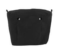 Cpolebev Inserto in Tela Resistente Impermeabile Inserto Interno con Fodera Tasca con Cerniera per Borsa Obag o Bag Mini Nera