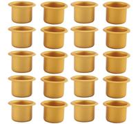 Cpolebev Inserto per Candele nel Metallo da 20 Pezzi per Candele Coniche Portacandele Set Portacandele DIY per Tavolo Candele Albero