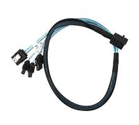 Cpolebev Interno da Mini SAS un SATA, da SFF-8643 un SATA Forward Breakout Compatibile con il Disco Rigido del Controller (1,6 Piedi)