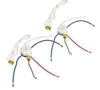 Cpolebev Interruttore a Strappo per Ventilatore da Soffitto, ZE-208S E89885 Interruttore a 3 Velocità e 4 Fili Interruttore a Catena per Ventilatore Interruttore per Luci di Sostituzione