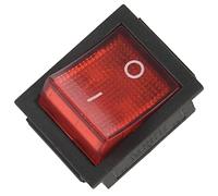 Cpolebev Intterrutore a bilanciere a 4 Pin DPST on/off Snap in con Luce 15A/250V 20A/125V AC 28x22mm